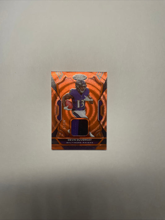 Devin Devernay 2022 Panini Certified Baltimore Ravens Jersey Patch Relic