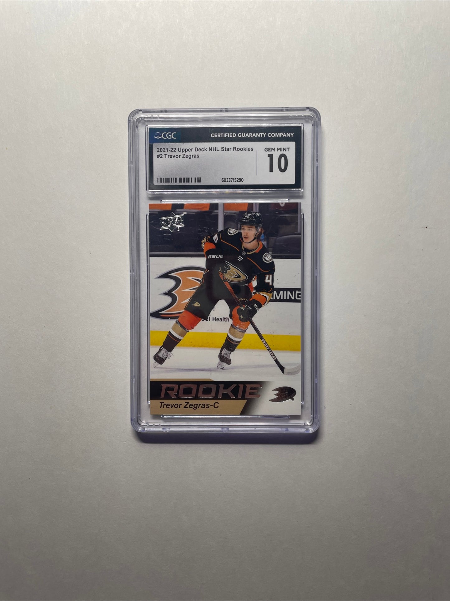 2021-22 upper deck nhl star rookies #2 Trevor Zegras