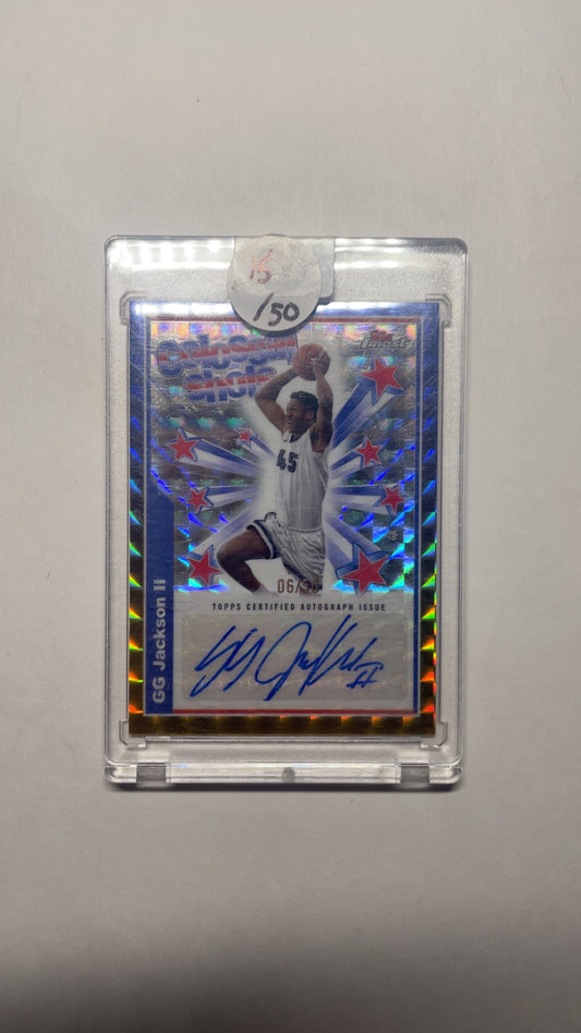 GG Jackson II Colossal Shots Topps Finest BSA-GJ Auto