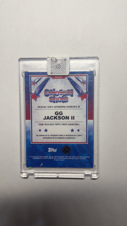 GG Jackson II Colossal Shots Topps Finest BSA-GJ Auto
