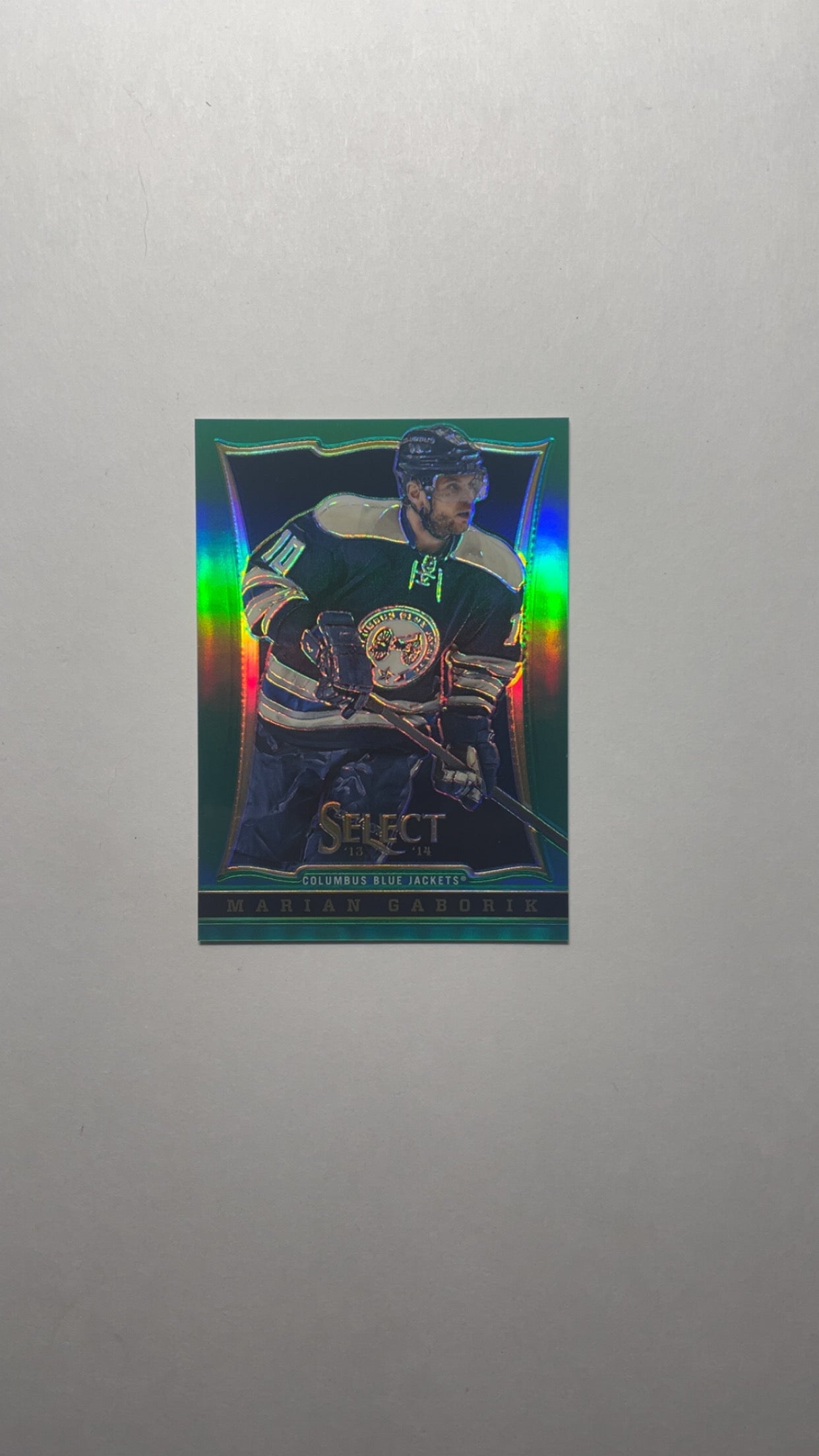 2013-14 Select Green Border No. 82 Marian Gaborik Panini Prizm