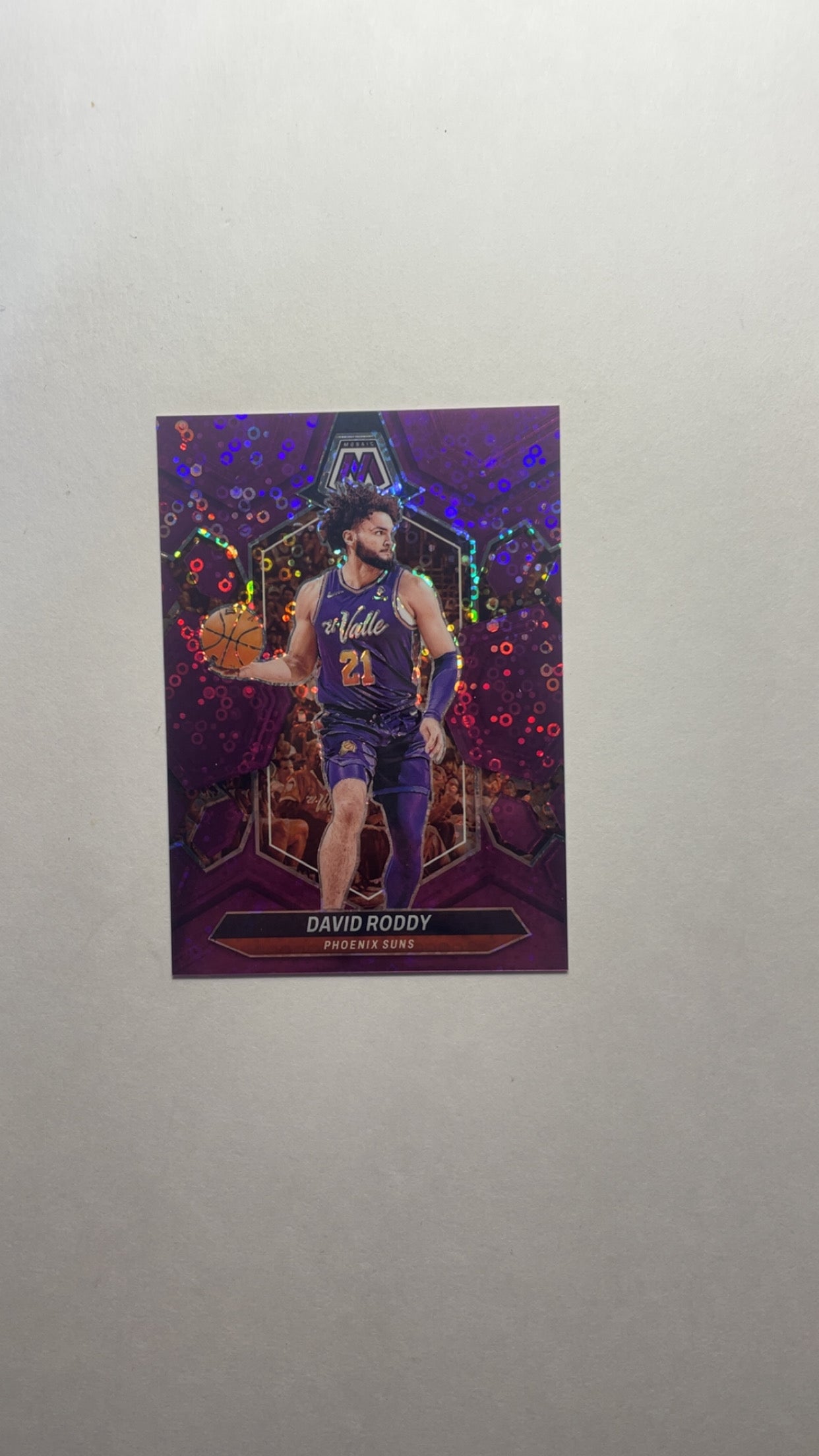 Mosaic Prizm Purple Panini David Roddy NO.157