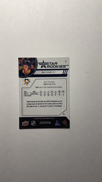 Star Rookies Ben Kindell No. 2