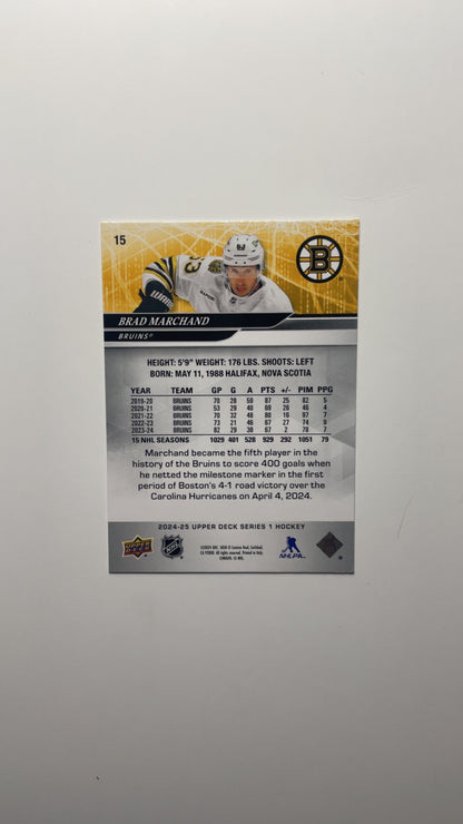 Brad Marchand Base Card No. 15 2024-25