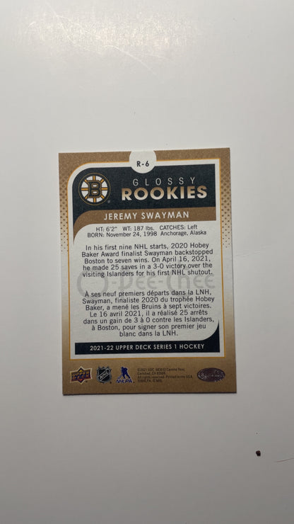Glossy Rookies O-Pee-Chee Jeremy Swayman Bronze R-6 2021-22