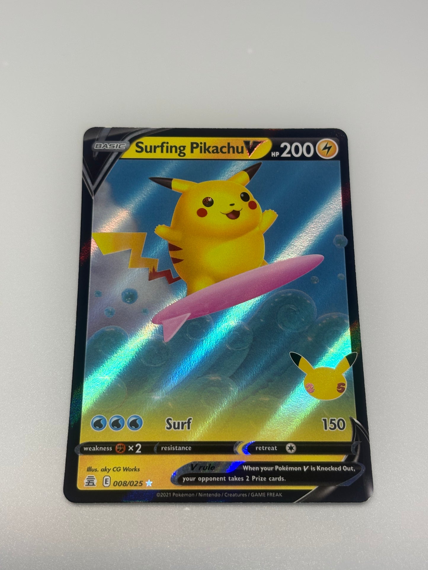 Surfing Pikachu 008/025