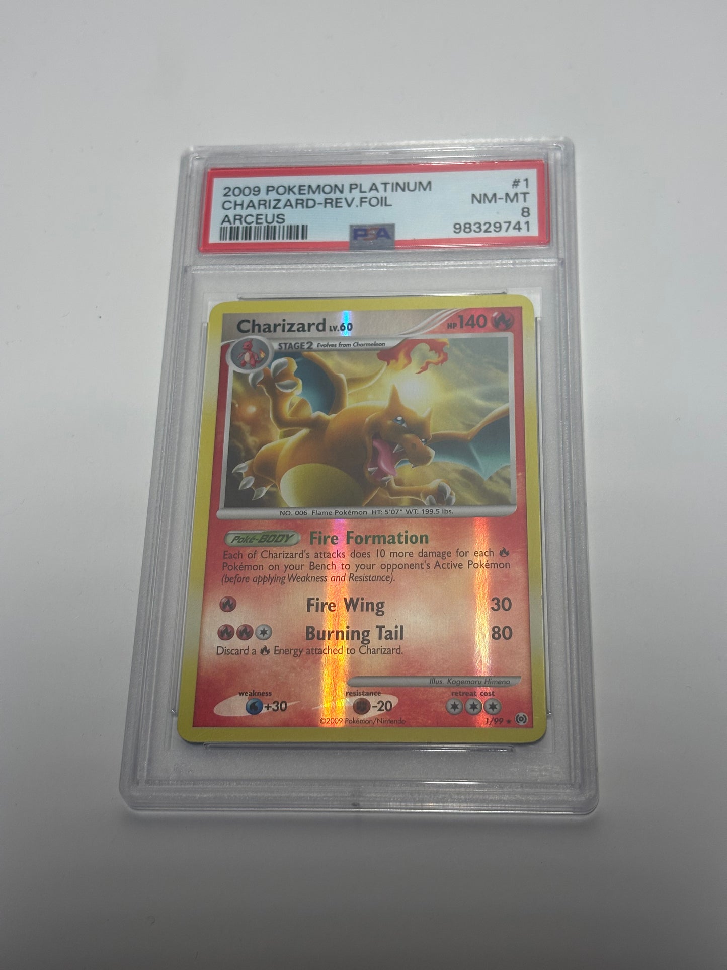 Charizard 1/99 PSA 8