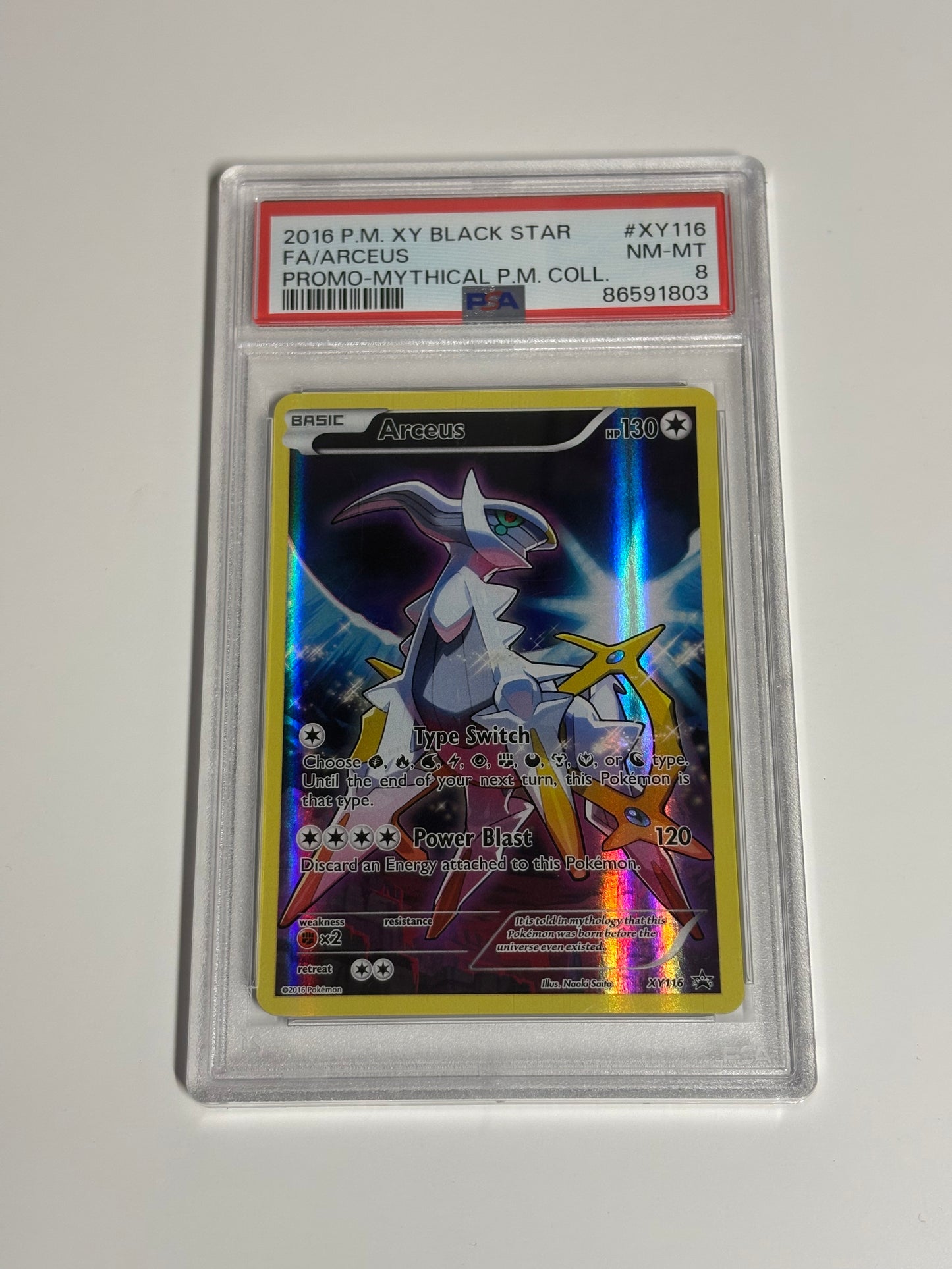 Arceus xy116 psa 8