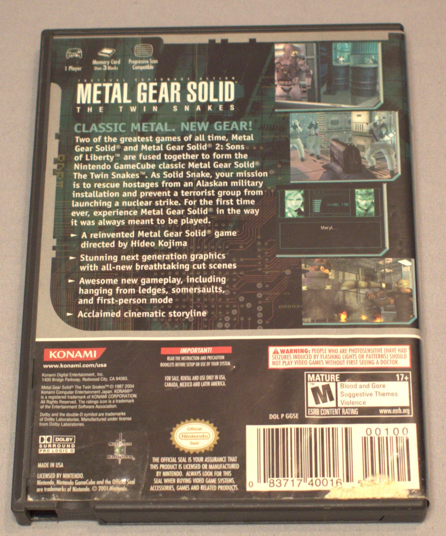 Metal Gear Solid The Twin Snakes