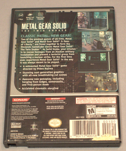 Metal Gear Solid The Twin Snakes