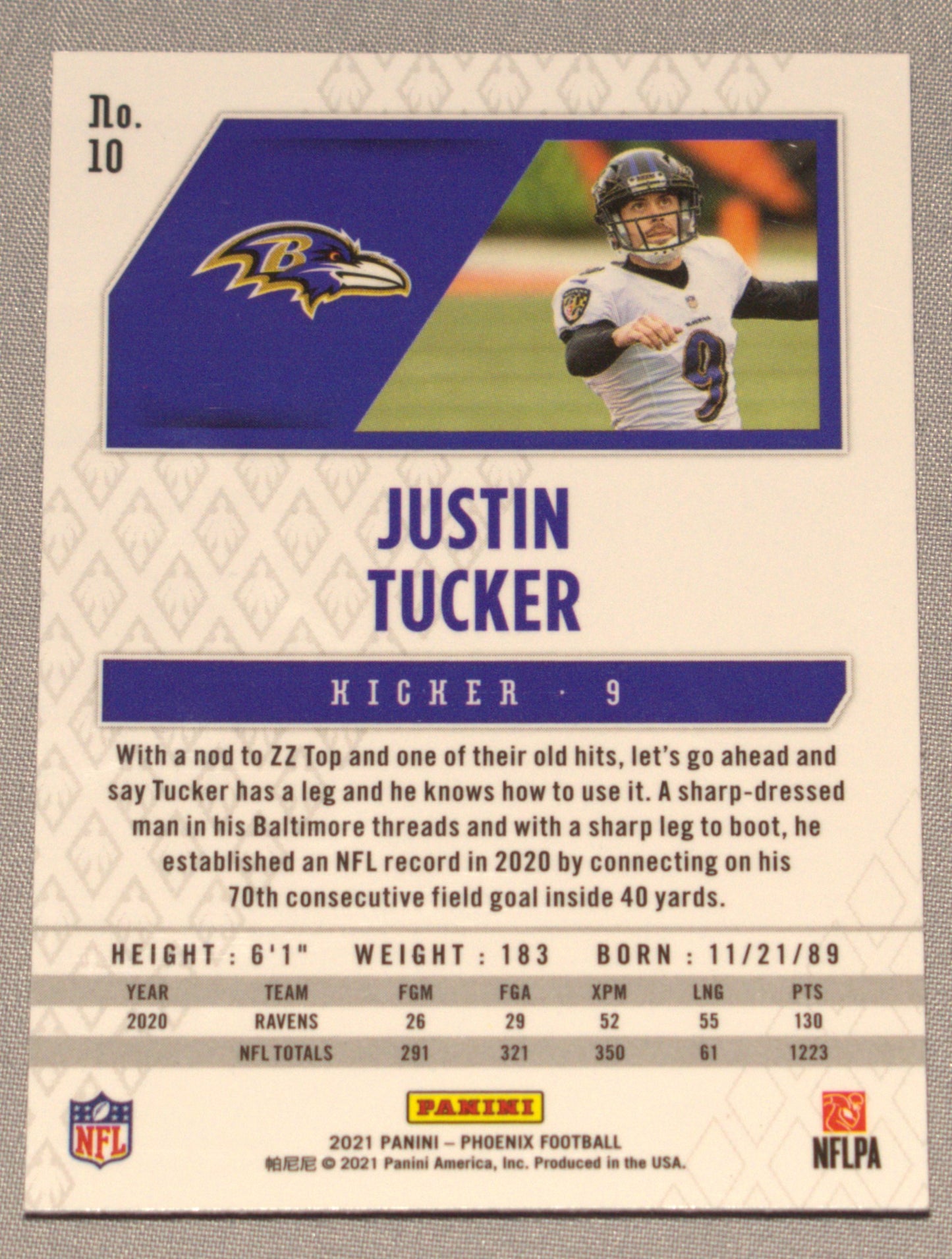 Justin Tucker #10