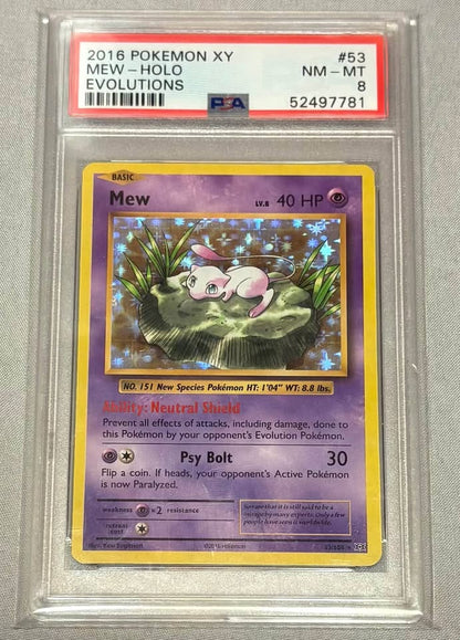 Mew 53/108 HOLO PSA 9